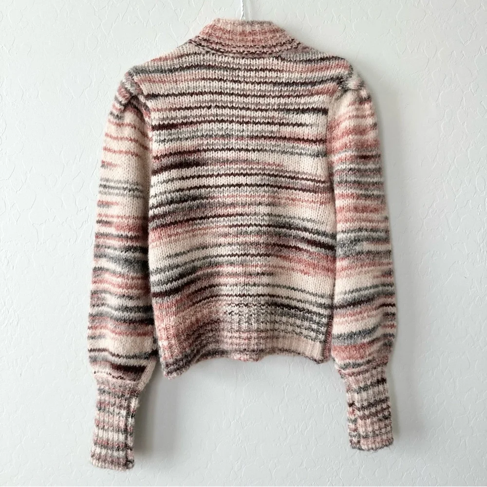 Veronica Beard Alston Alpaca Striped Knit Women's Sweater - Picture 3 of 8